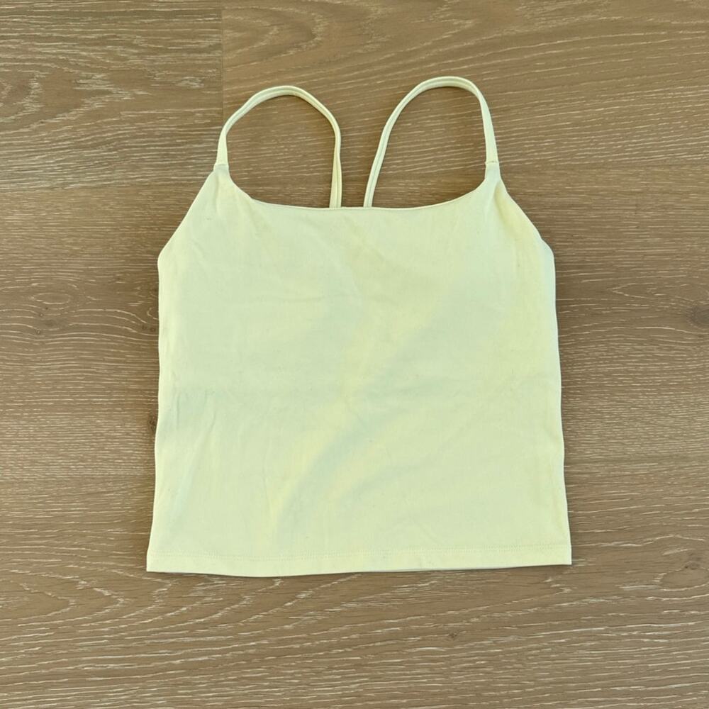 Elite Eleven Luna Bend Tank Top Size XS Butter Yellow